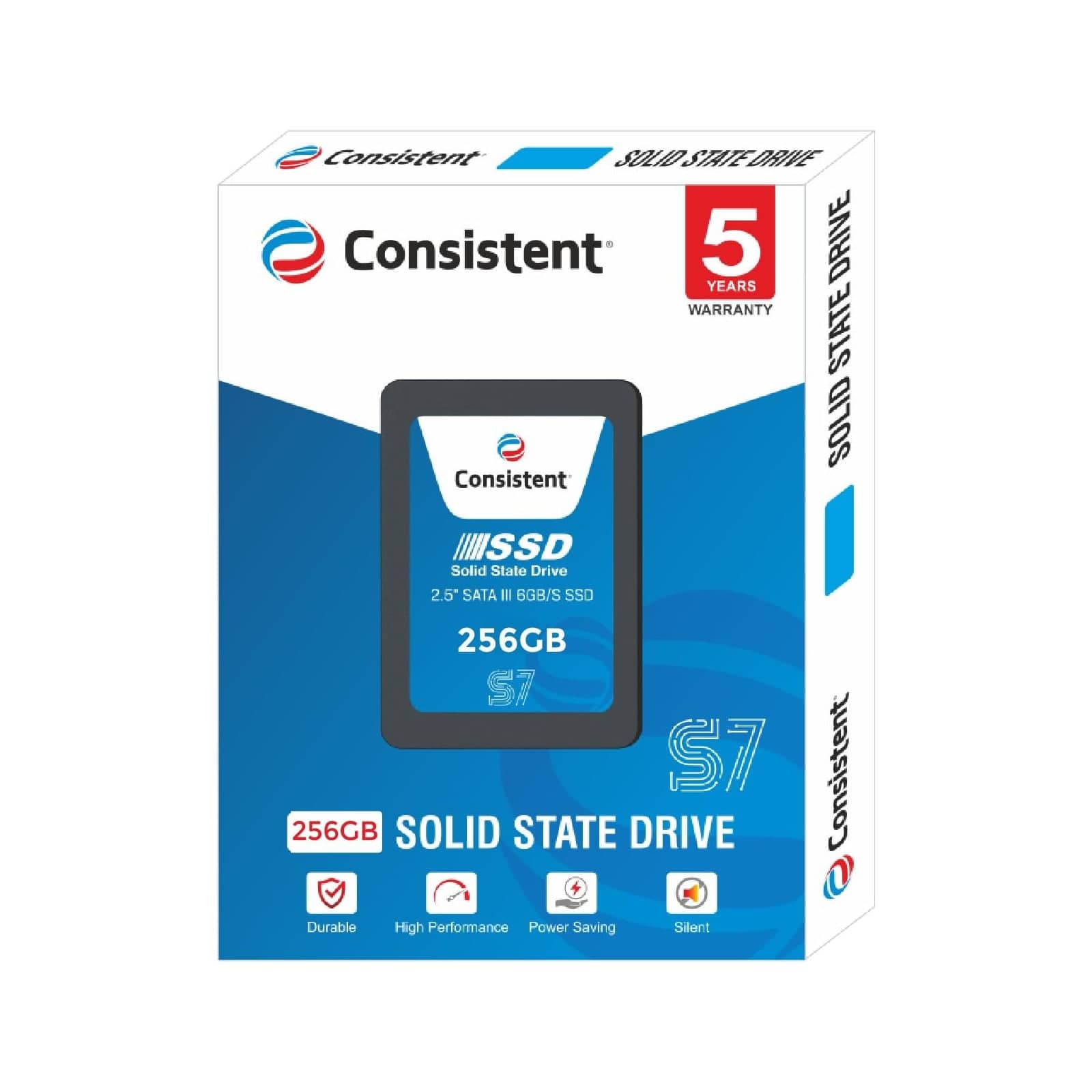 Consistent SSD 256GB 2.5 Inch SATA Internal SSD