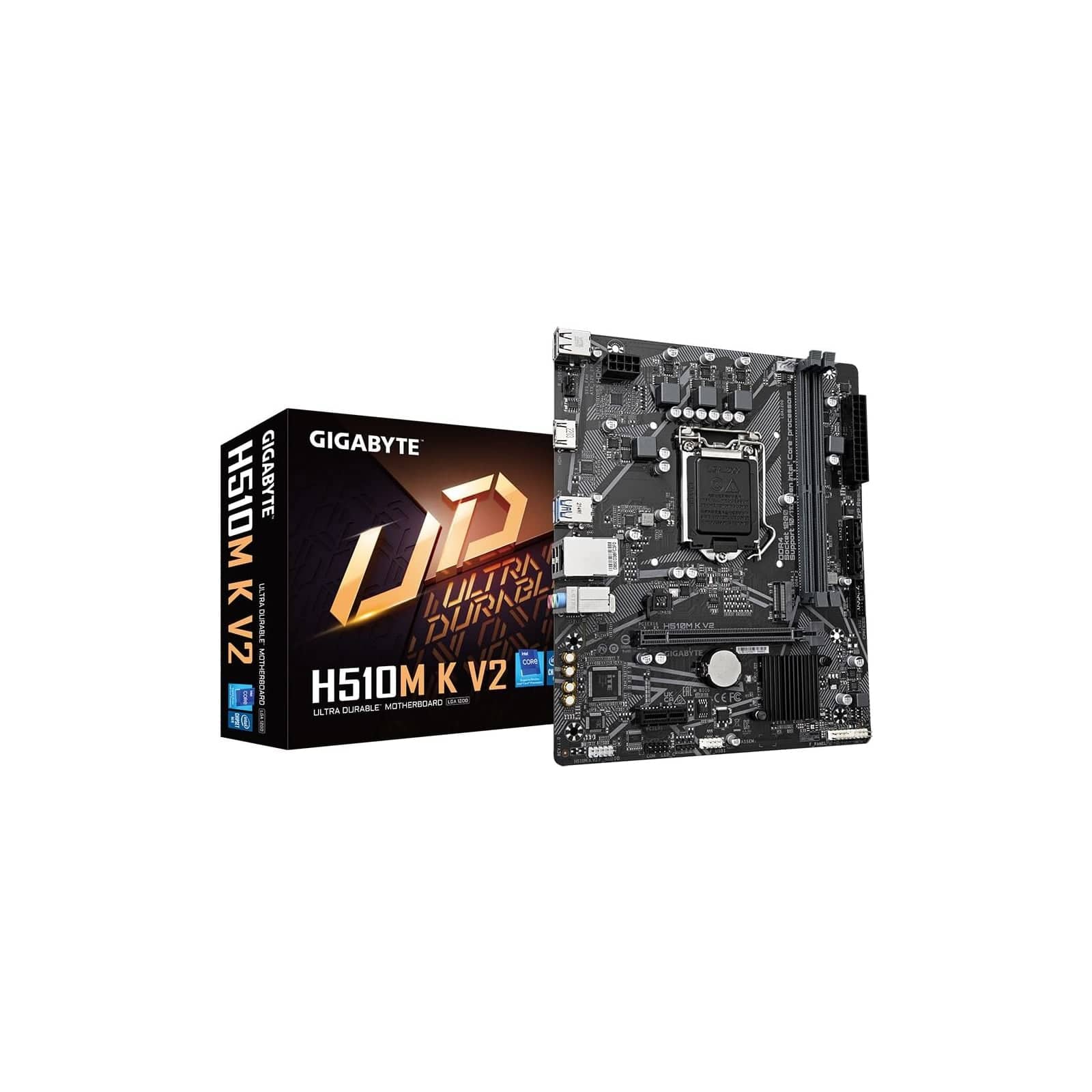 GIGABYTE H510M K V2 Micro ATX Motherboard, 3 year warranty