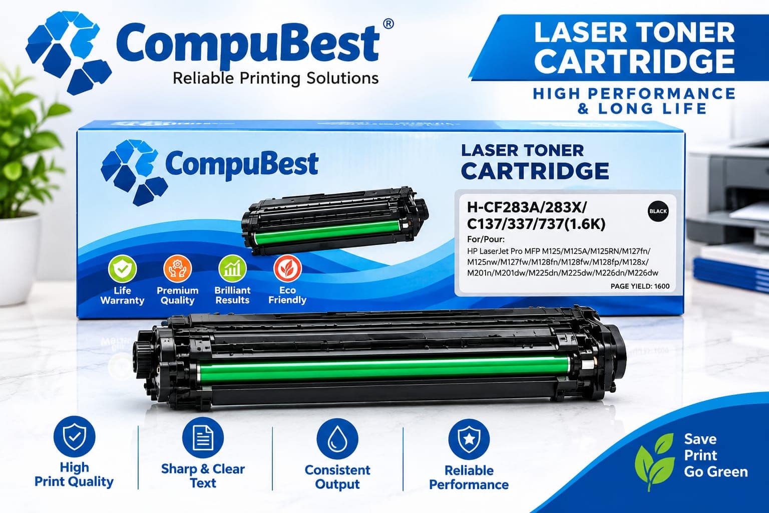 CompuBest Canon 337 Compatible Toner Cartridge