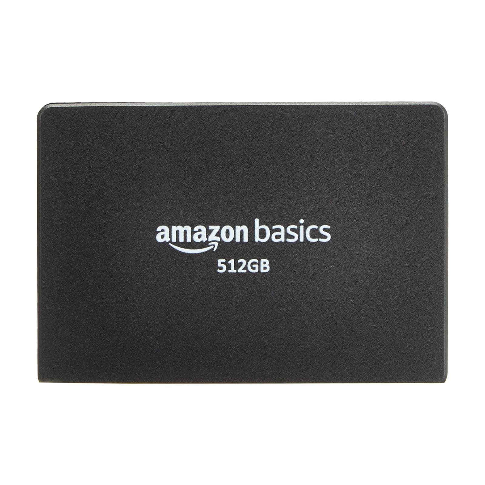Amazon Basics 2.5 inch SATA Internal SSD 512 GB | Speed up to 560 MBps | Energy Efficient | Sleek & Lightweight