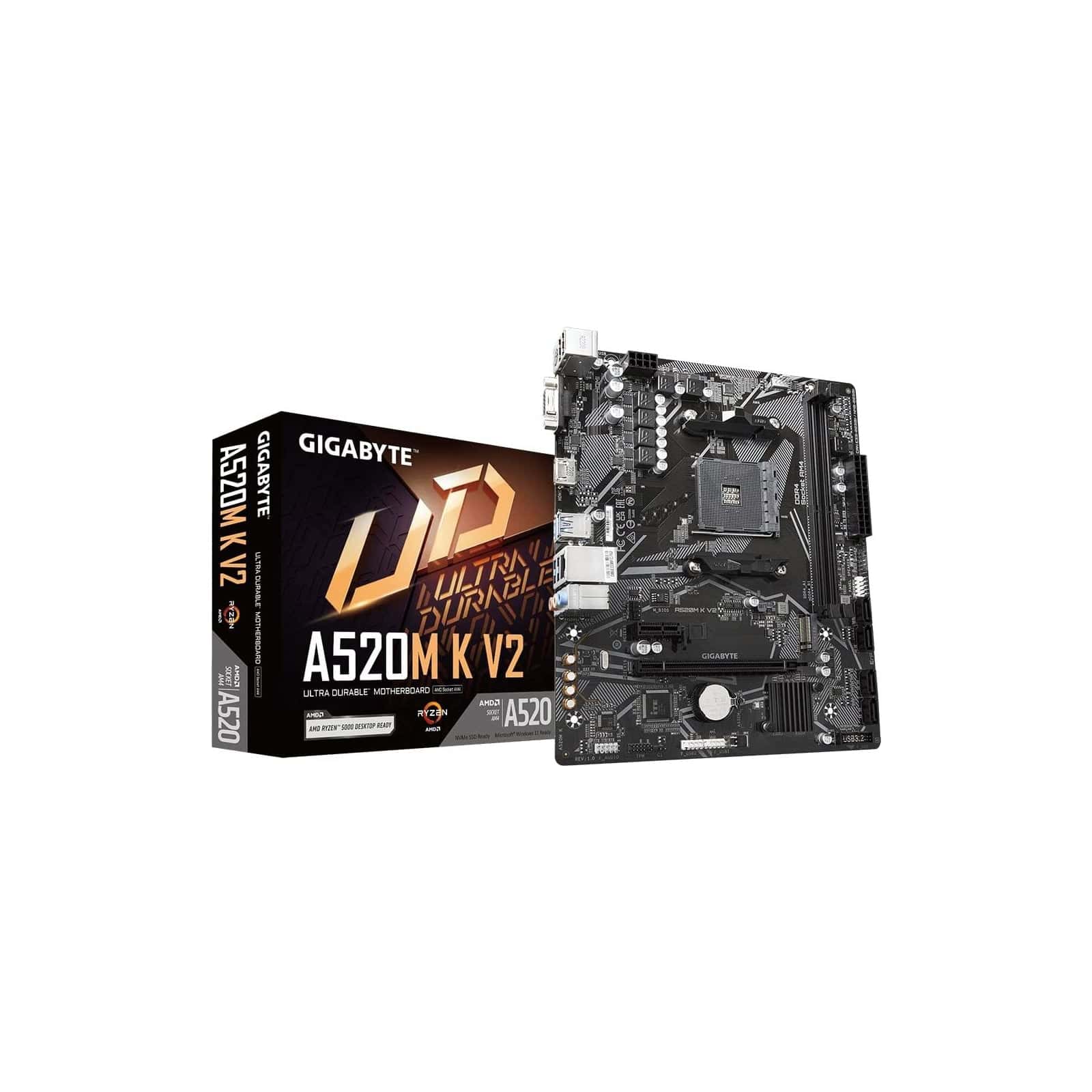 GIGABYTE A520M K V2 Micro-ATX AM4 DDR4 Motherboard