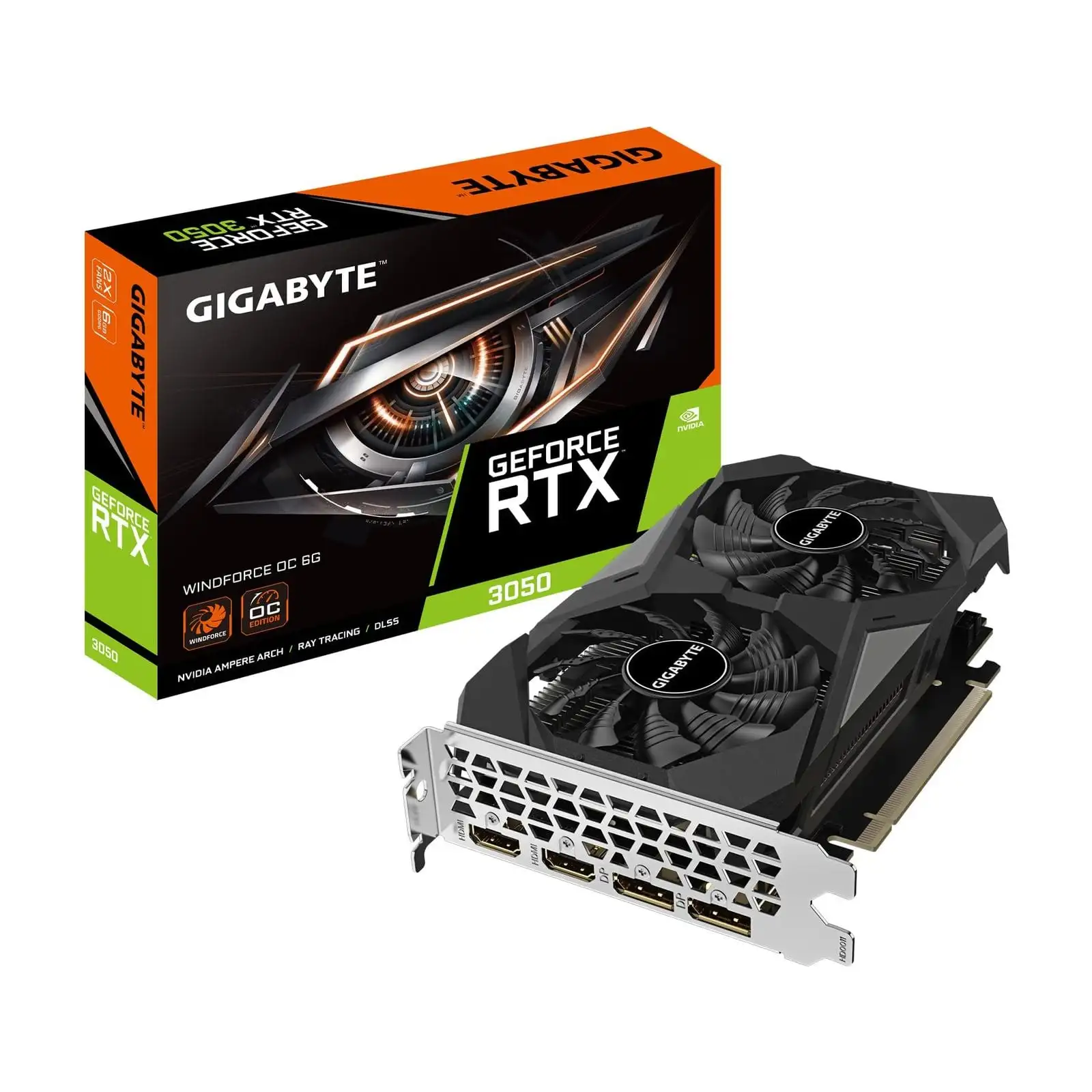 Gigabyte GeForce RTX 3050 WINDFORCE OC 6GB GDDR6 Graphics Card