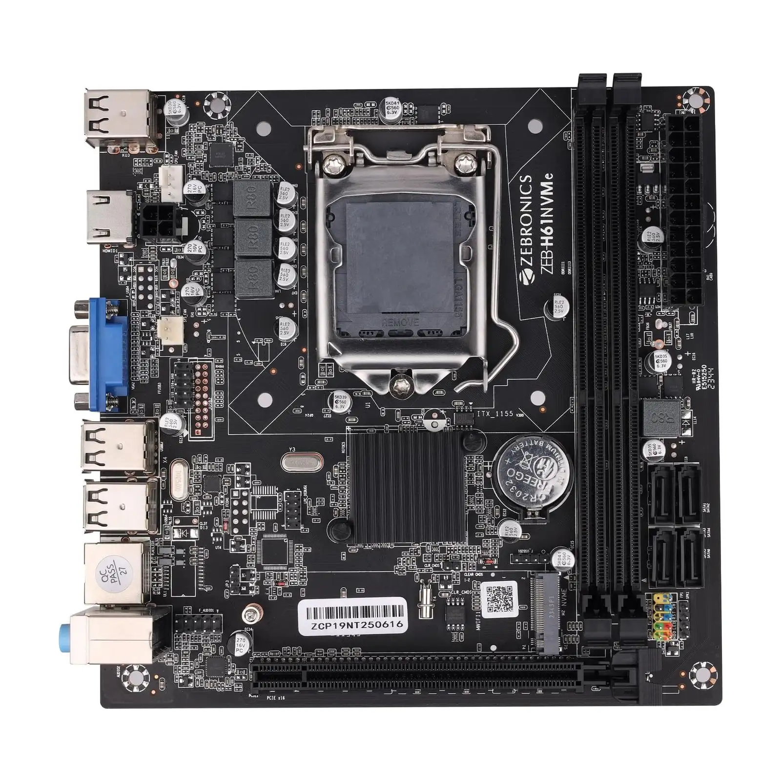 Zebronics H61 NVMe Micro-ATX Motherboard