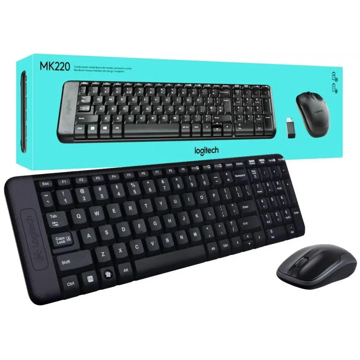 Logitech Wireless Keyboard Mouse Combo MK220