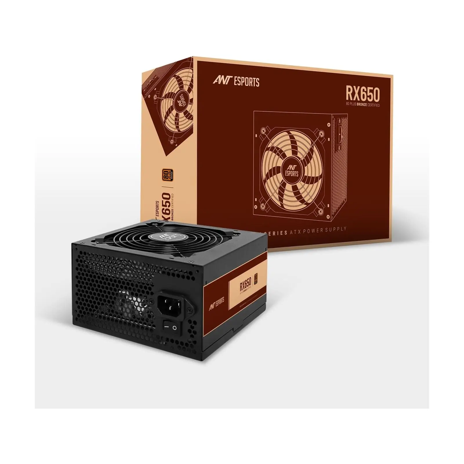 Ant Esports RX650 650W 80 Plus Bronze Power Supply