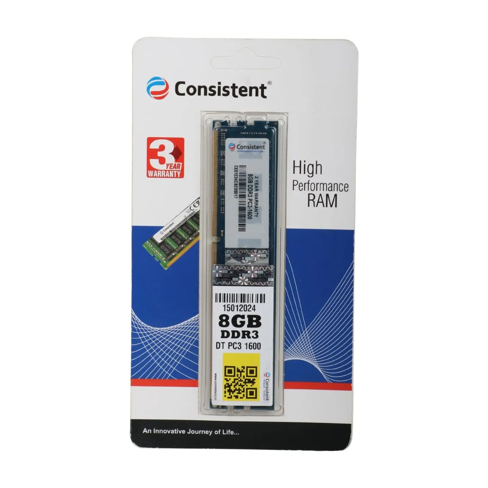 Consistent 8GB DDR3 1600MHz Desktop RAM