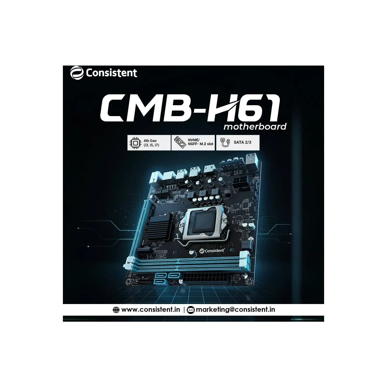 Consistent H61 Micro ATX Motherboard