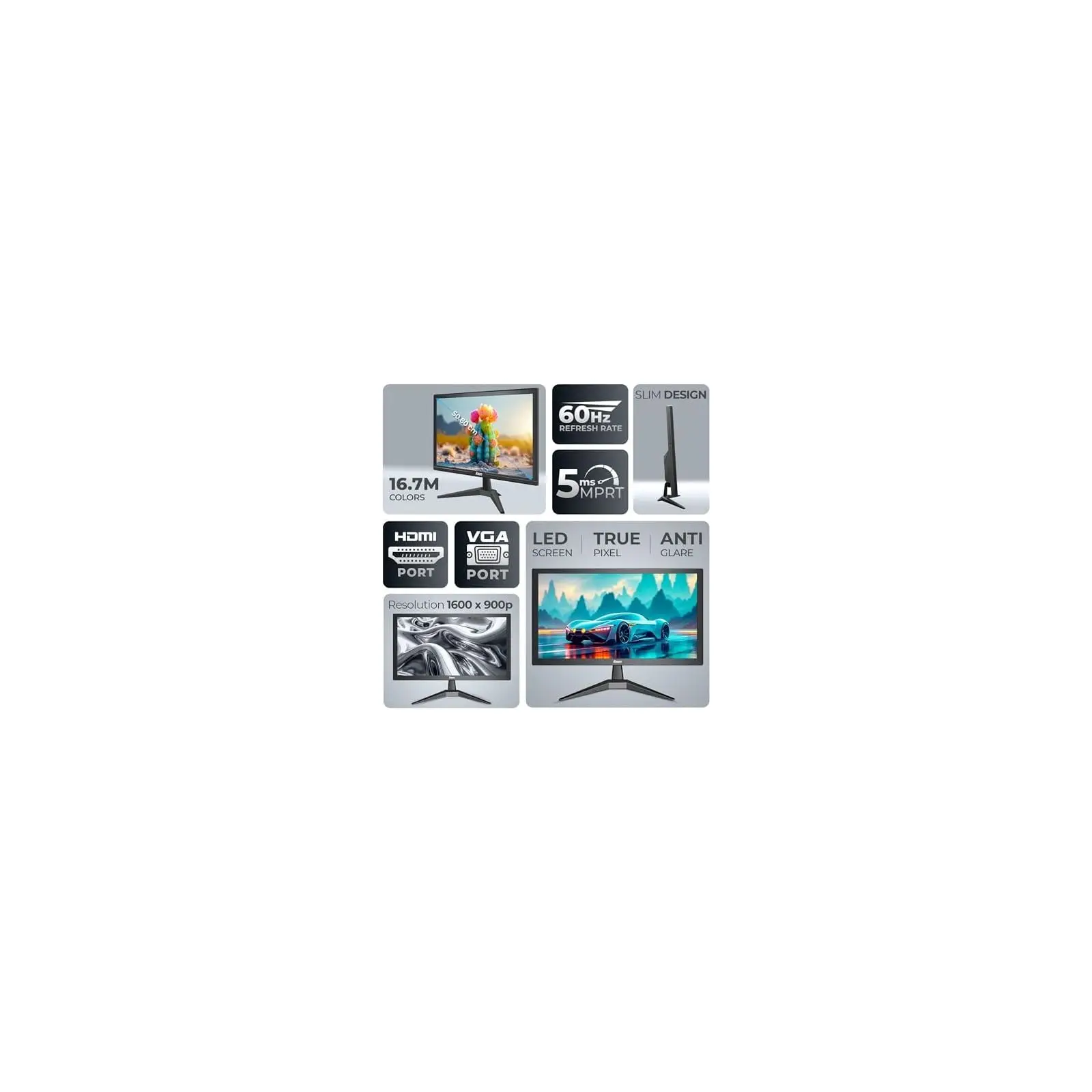 Foxin 19.5 inch Crystal Flat LED Monitor