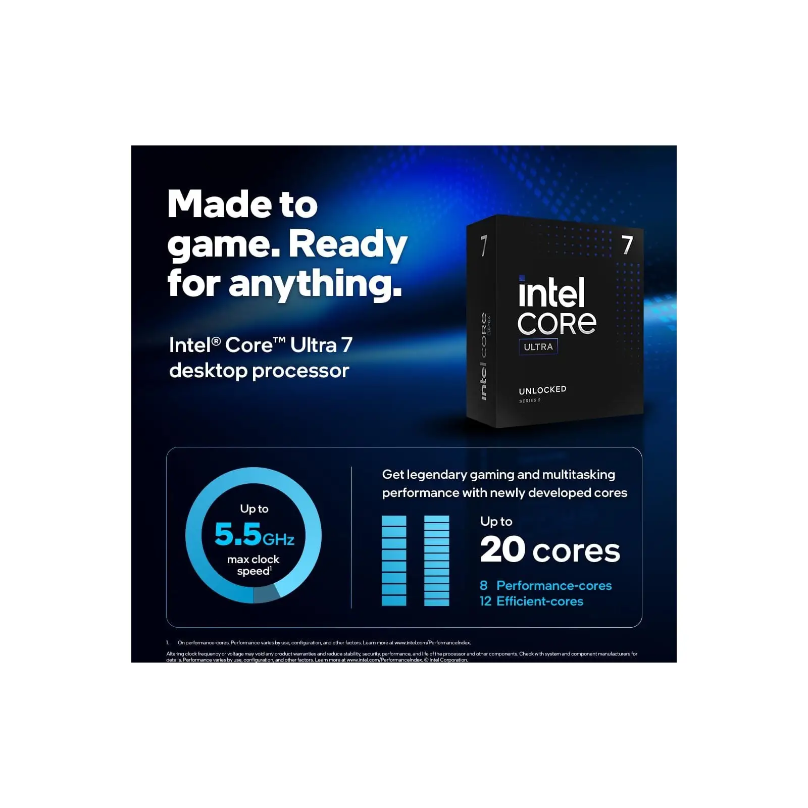 Intel Core Ultra 7 265K Processor (Cooler Not Included), 3 yr warranty