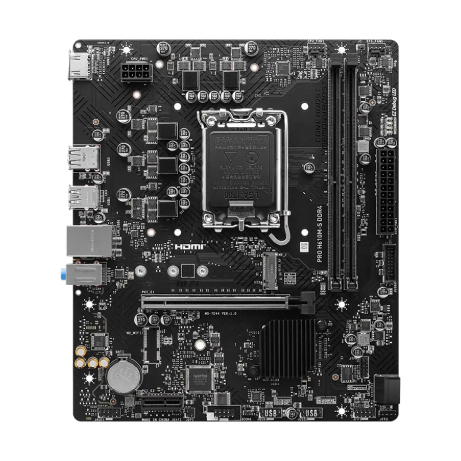 MSI PRO H610M-S DDR4 Micro-ATX Motherboard