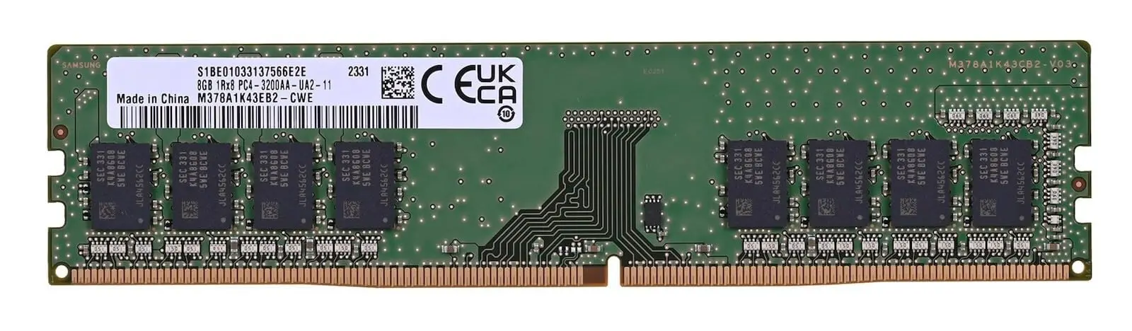 Pulled 8GB DDR4 3200MHz Desktop RAM, 3yr seller warranty