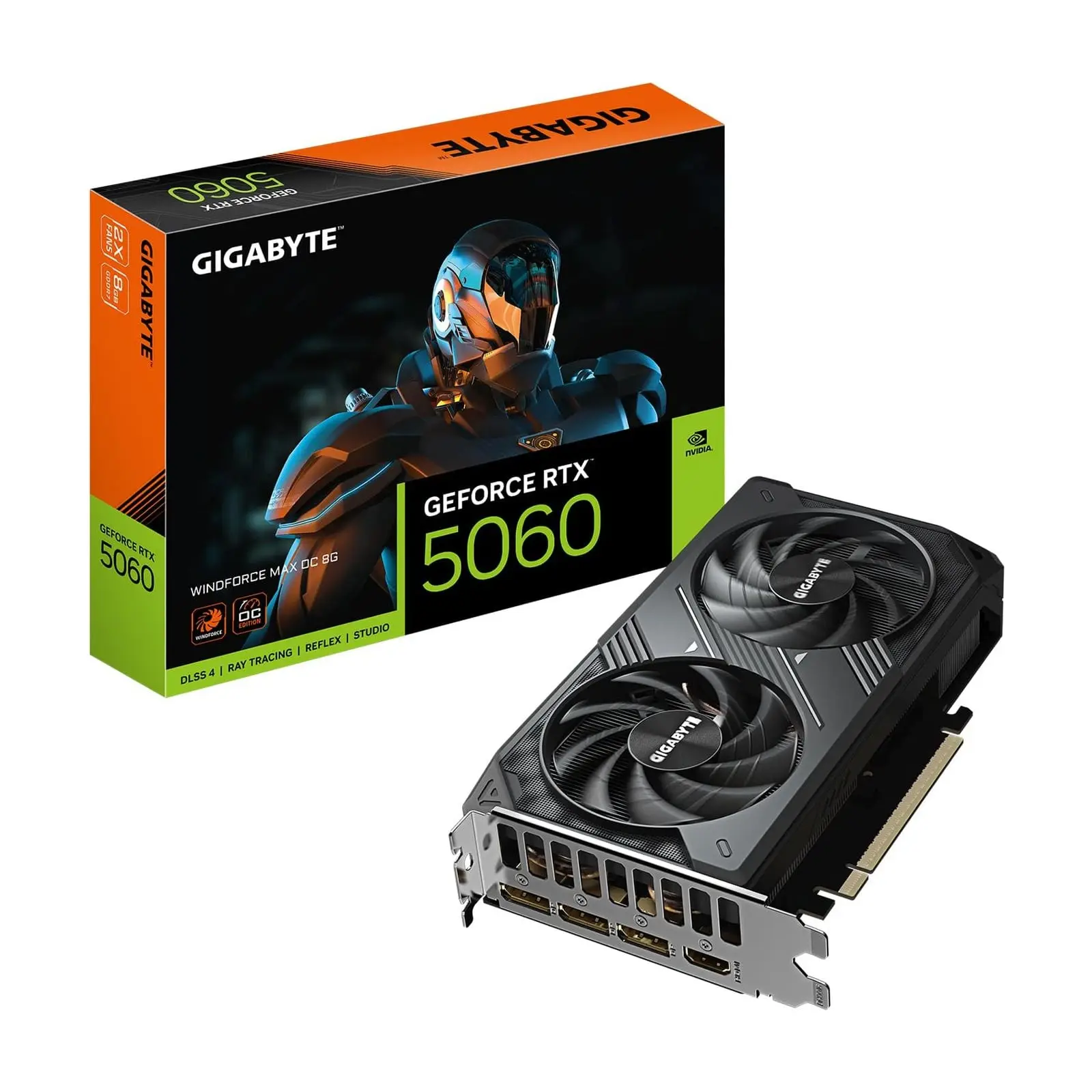 GIGABYTE GeForce RTX 5060 WINDFORCE MAX OC 8GB GDDR7 Graphics Card