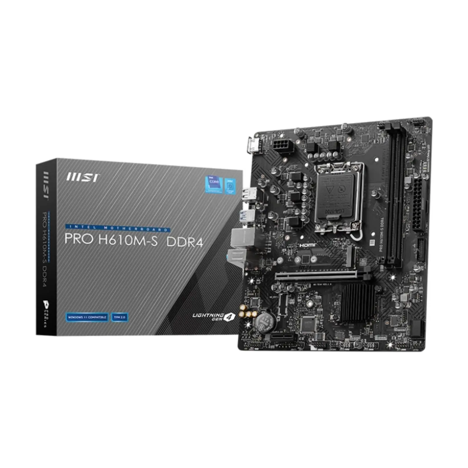 MSI PRO H610M-S DDR4 Micro-ATX Motherboard